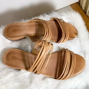 Madewell Meg Strappy Leather Slide Sandals Size 9.5